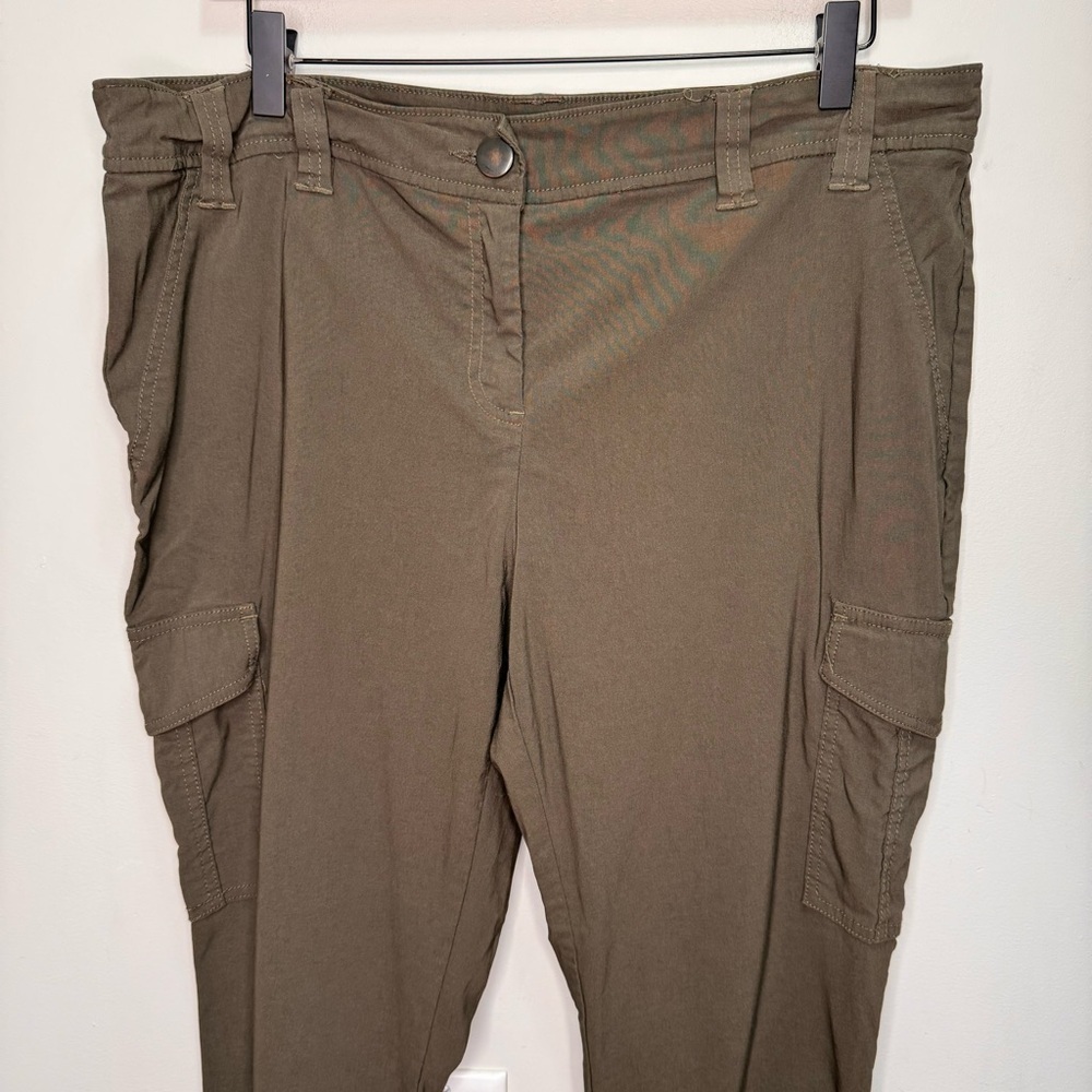 Ricki's Green Cargo Skinny Trouser Pants Size 16 - Picture 3 of 11